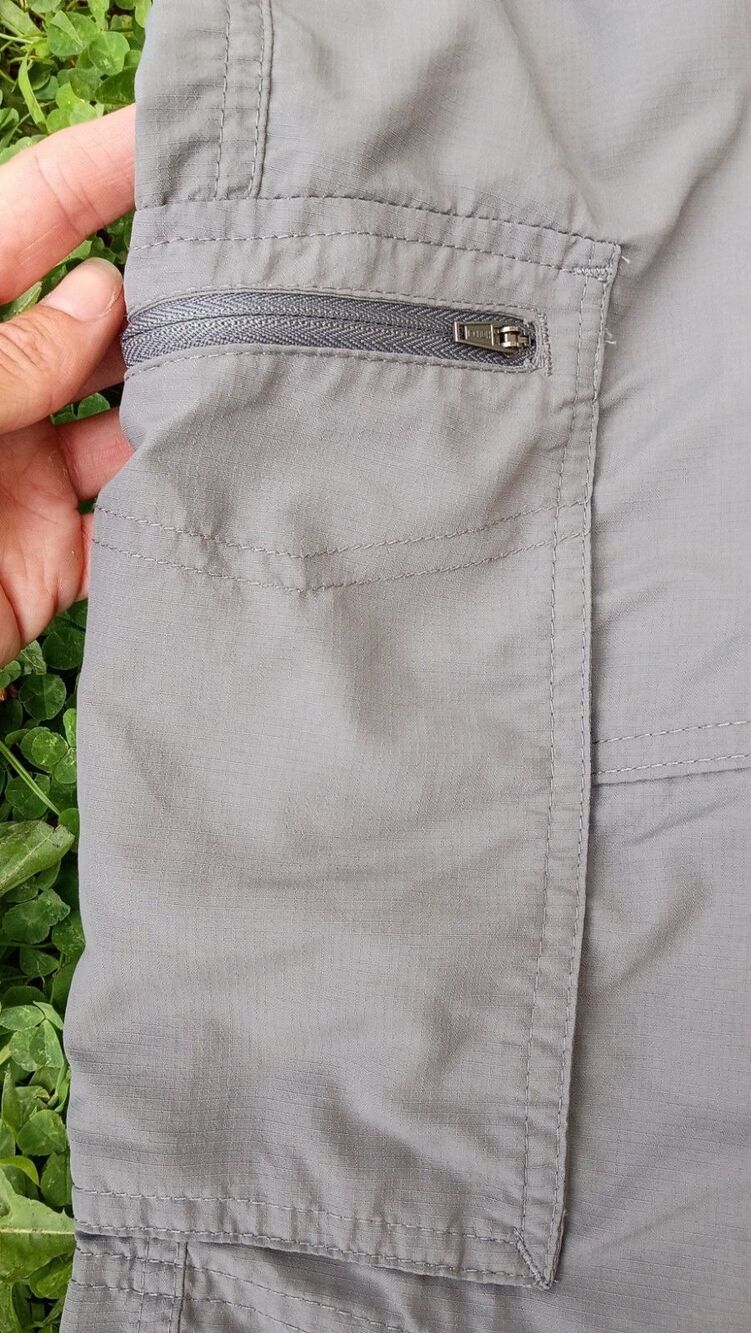 Columbia Silver Ridge Cargo Shorts Mens 36 Gray Nylon Hiking Trail Fishing 10" - Picture 2 of 15